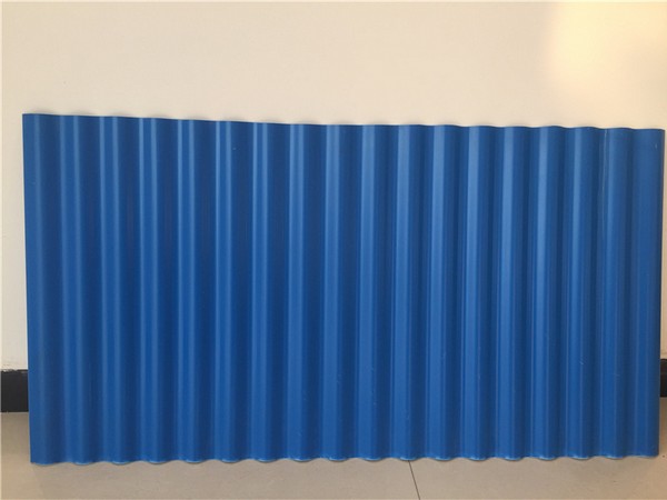 蓝色小波浪PVC瓦
